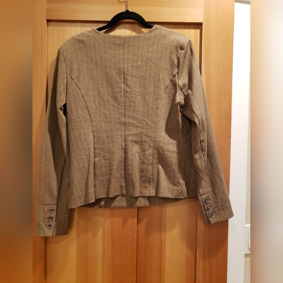 CABI Penny Flecked Herringbone Blazer Jacket - Picture 3 of 7